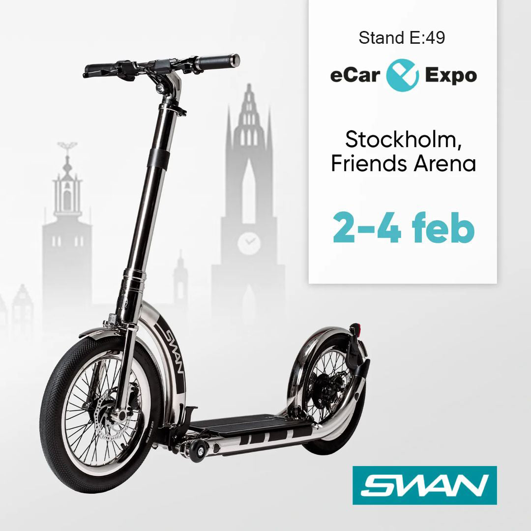 SWAN  Folding e-scooter with big wheels